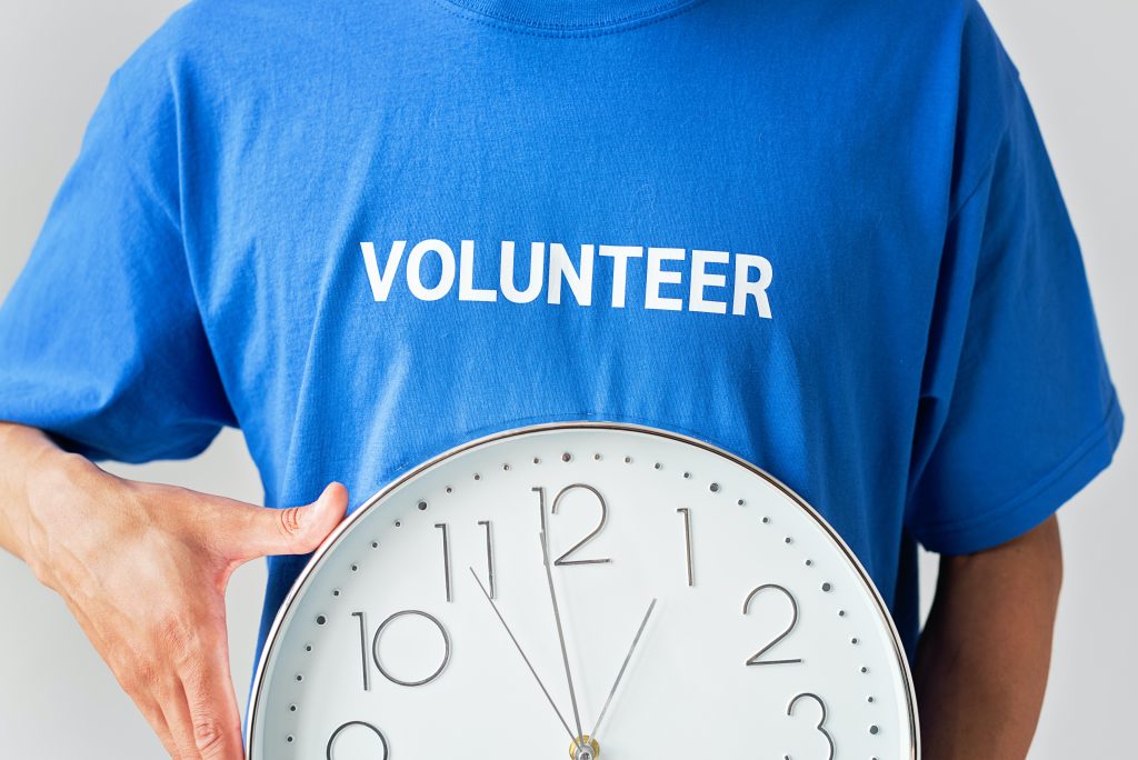 Appreciate volunteers for their time and effort